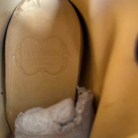 EL CAMPERO Suede Leather Ankle Boots in Navy Blue-Sz 38-US 8 - Picture 15 of 15